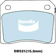 Bendix-AU DB521 GCT - Set placute frana,frana disc allinparts.ro