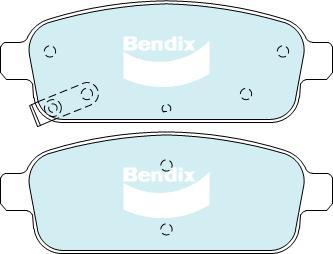 Bendix-AU DB1990 GCT - Set placute frana,frana disc allinparts.ro