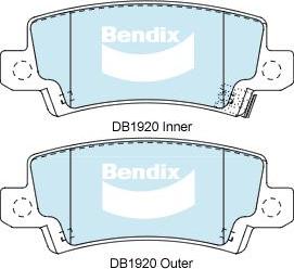 Bendix-AU DB1920 GCT - Set placute frana,frana disc allinparts.ro