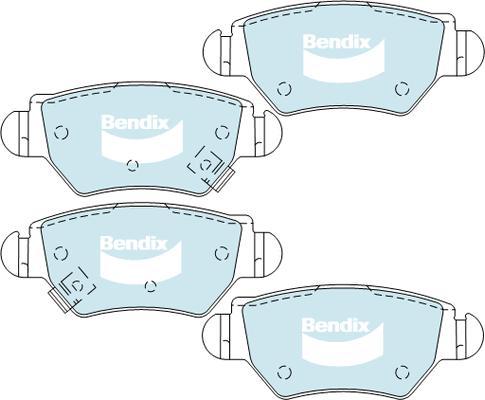 Bendix-AU DB1425 GCT - Set placute frana,frana disc - allinparts.ro