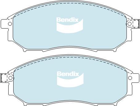 Bendix-AU DB1696 ULT - Set placute frana,frana disc allinparts.ro