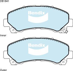 Bendix-AU DB1841 -4WD - Set placute frana,frana disc - allinparts.ro