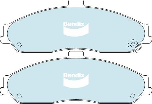 Bendix-AU DB1868 ULT+ - Set placute frana,frana disc allinparts.ro