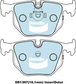 Bendix-AU DB1397 -4WD - Set placute frana,frana disc - allinparts.ro