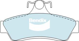 Bendix-AU DB1332 HD - Set placute frana,frana disc allinparts.ro