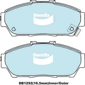 Bendix-AU DB1292 GCT - Set placute frana,frana disc - allinparts.ro