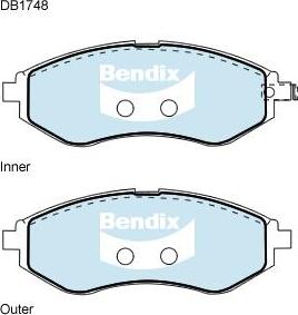 Bendix-AU DB1748 GCT - Set placute frana,frana disc - allinparts.ro