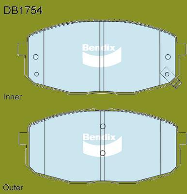 Bendix-AU DB1754 GCT - Set placute frana,frana disc allinparts.ro