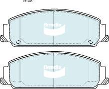 Bendix-AU DB1765 GCT - Set placute frana,frana disc allinparts.ro
