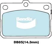 Bendix-AU DB85 GCT - Set placute frana,frana disc allinparts.ro