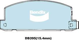 Bendix-AU DB395 -4WD - Set placute frana,frana disc allinparts.ro