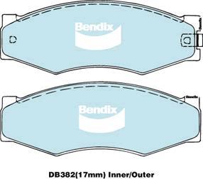 Bendix-AU DB382 GCT - Set placute frana,frana disc allinparts.ro