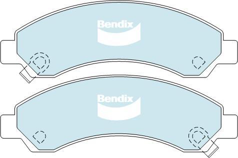 Bendix-AU DB2061 -4WD - Set placute frana,frana disc allinparts.ro