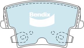 Bendix-AU DB2062 GCT - Set placute frana,frana disc allinparts.ro