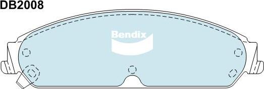 Bendix-AU DB2008 GCT - Set placute frana,frana disc allinparts.ro