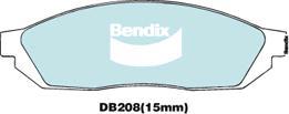 Bendix-AU DB208 GCT - Set placute frana,frana disc allinparts.ro