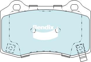 Bendix-AU DB2260 EV - Set placute frana,frana disc allinparts.ro