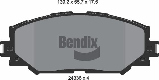 BENDIX Braking BPD1517 - Set placute frana,frana disc allinparts.ro