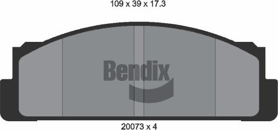 BENDIX Braking BPD1680 - Set placute frana,frana disc allinparts.ro