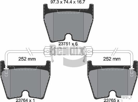 BENDIX Braking BPD2033 - Set placute frana,frana disc - allinparts.ro