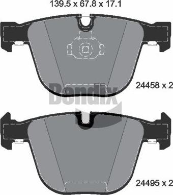 BENDIX Braking BPD2154 - Set placute frana,frana disc - allinparts.ro