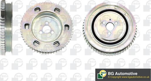BGA DP1163 - Fulie curea, arbore cotit - allinparts.ro