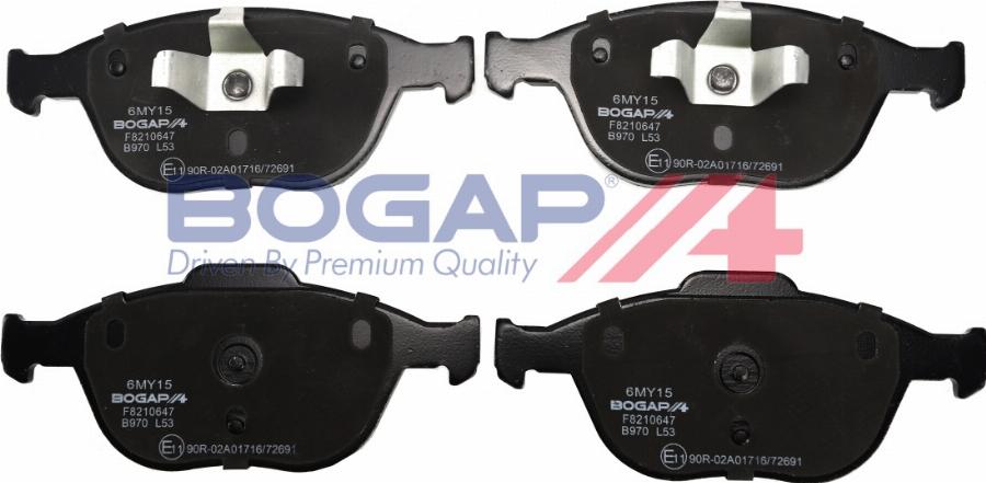 BOGAP F8210647 - Set placute frana,frana disc - allinparts.ro