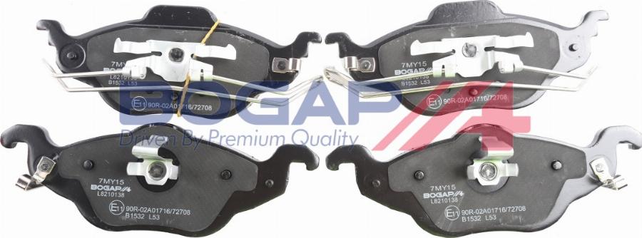 BOGAP L8210138 - Set placute frana,frana disc allinparts.ro