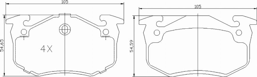 BOGAP P8210111 - Set placute frana,frana disc allinparts.ro