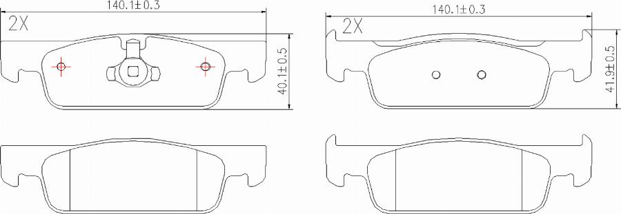 BOGAP R8210129 - Set placute frana,frana disc allinparts.ro