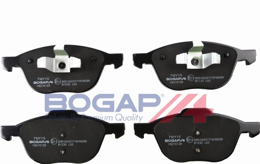 BOGAP V8210128 - Set placute frana,frana disc - allinparts.ro