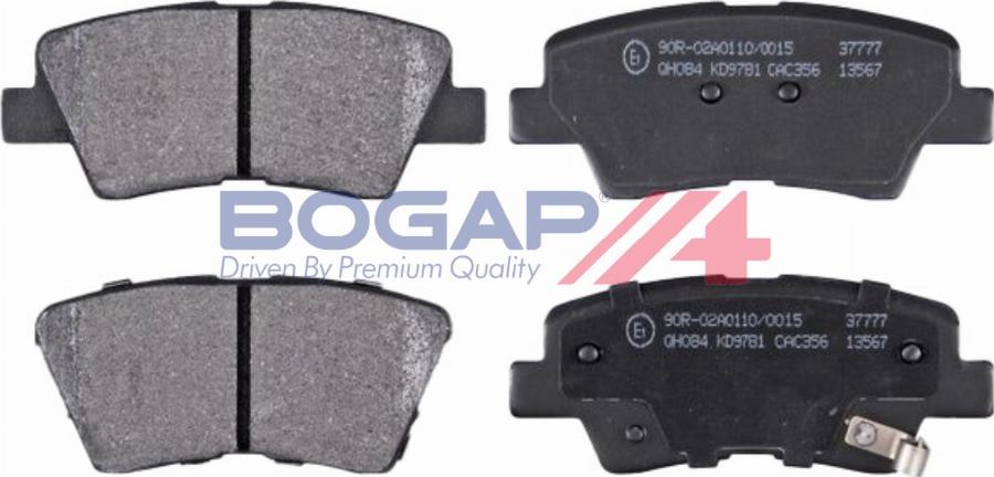 BOGAP Y8210231 - Set placute frana,frana disc - allinparts.ro