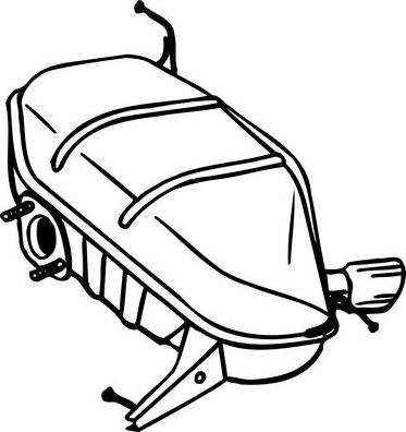 Bosal 247-817 - Toba esapament finala - allinparts.ro