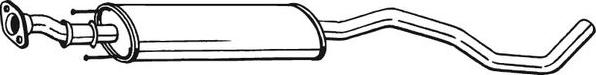 Bosal 281-959 - Toba esapamet intermediara - allinparts.ro