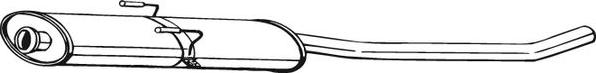 Bosal 282-059 - Toba esapamet intermediara - allinparts.ro