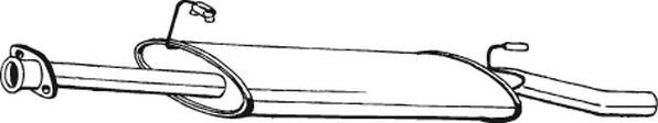 Bosal 282-387 - Toba esapamet intermediara - allinparts.ro