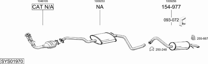 Bosal SYS01970 - Sistem de esapament allinparts.ro