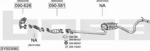 Bosal SYS03080 - Sistem de esapament allinparts.ro