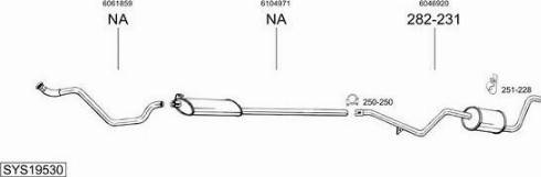 Bosal SYS19530 - Sistem de esapament - allinparts.ro