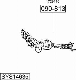 Bosal SYS14635 - Sistem de esapament allinparts.ro