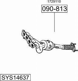 Bosal SYS14637 - Sistem de esapament - allinparts.ro