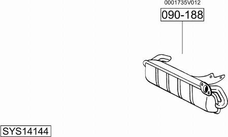 Bosal SYS14144 - Sistem de esapament - allinparts.ro