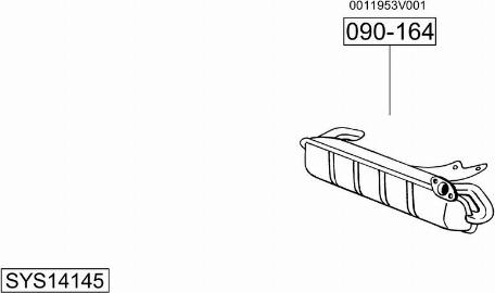 Bosal SYS14145 - Sistem de esapament - allinparts.ro