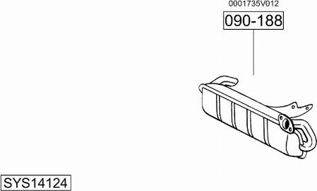 Bosal SYS14124 - Sistem de esapament allinparts.ro