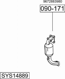 Bosal SYS14889 - Sistem de esapament allinparts.ro