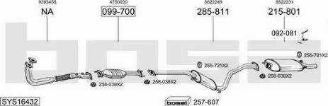 Bosal SYS16432 - Sistem de esapament allinparts.ro
