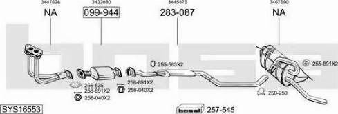 Bosal SYS16553 - Sistem de esapament allinparts.ro
