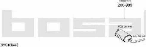 Bosal SYS16644 - Sistem de esapament - allinparts.ro