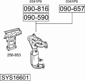 Bosal SYS16601 - Sistem de esapament allinparts.ro