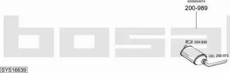 Bosal SYS16639 - Sistem de esapament - allinparts.ro